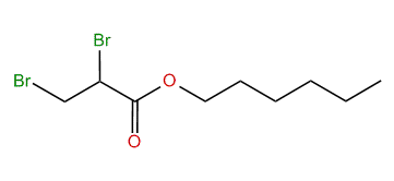 Hexyl 2,3-dibromopropanoate